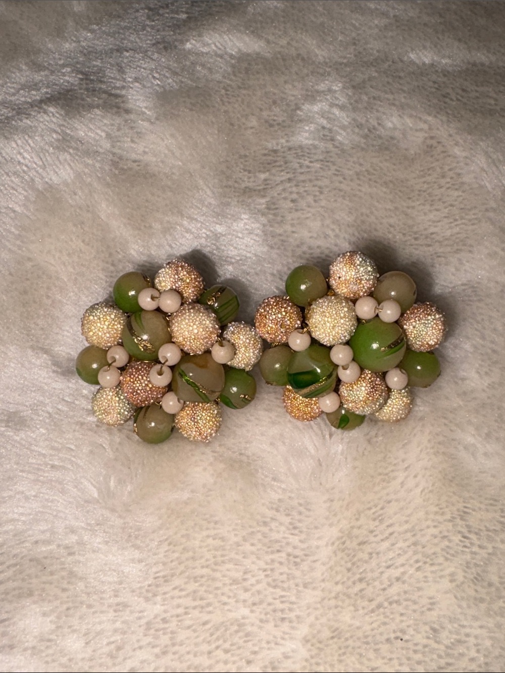 ❤️ Clip On Handmade in Japan Bead Earrings